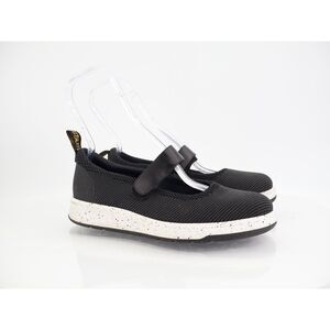 Dr Martens Askins Knit Mary Janes Women's Size 9 Black Flat Comfy Shoes